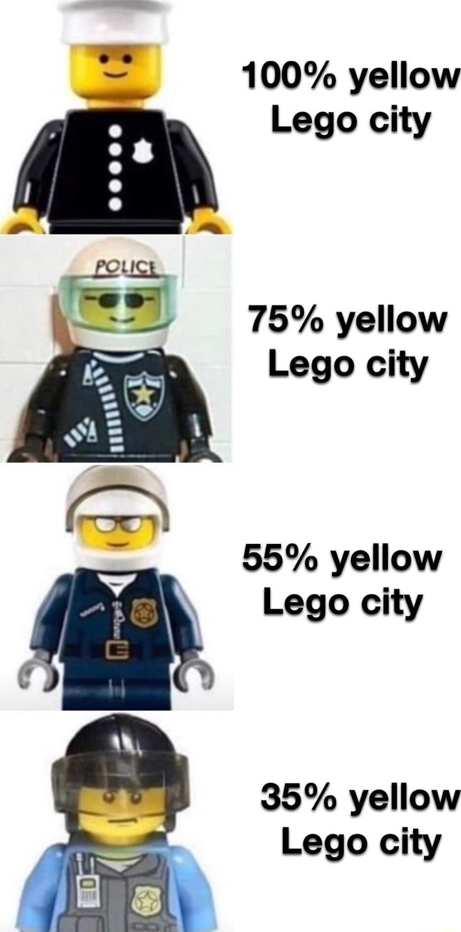 100 yellow Lego city 75 yellow Lego city 55 yellow n Lego city 35 yellow Lego city L