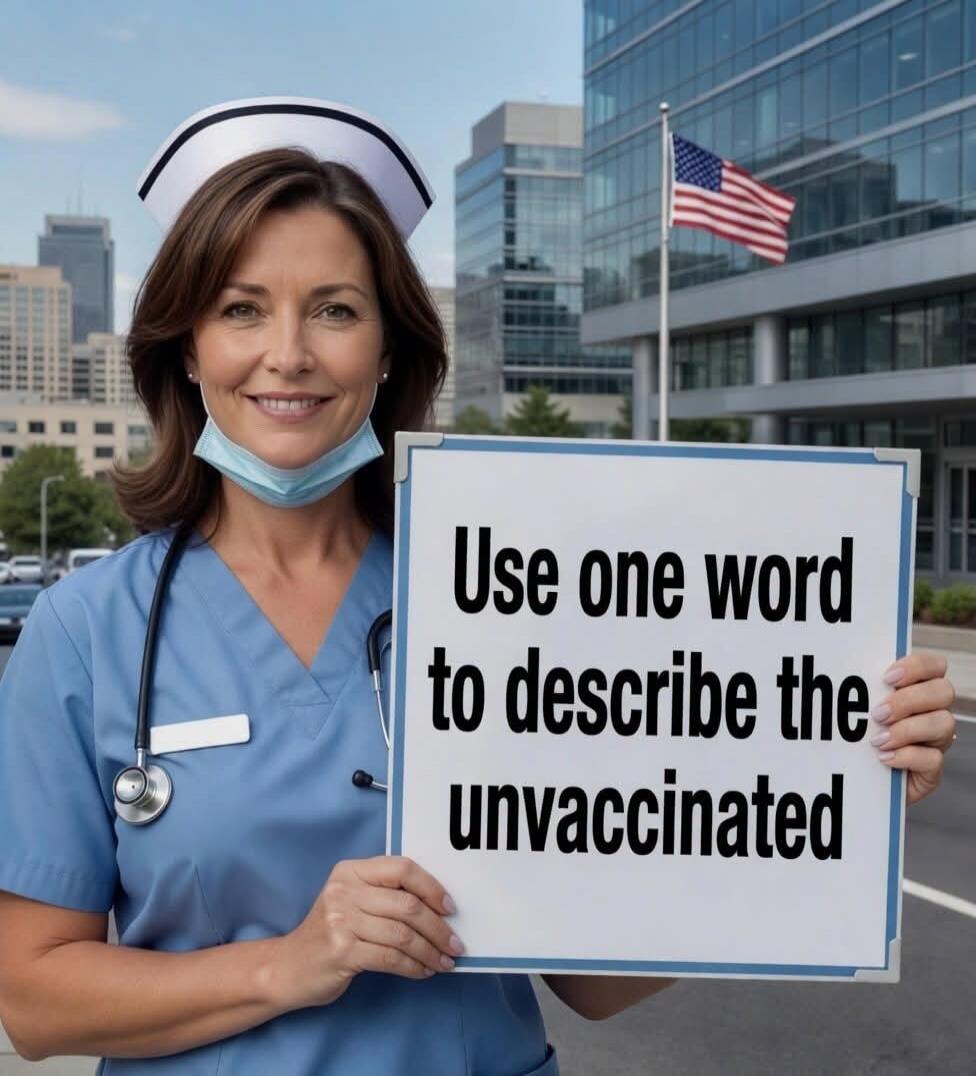 Use one word to describe the unvaccinated