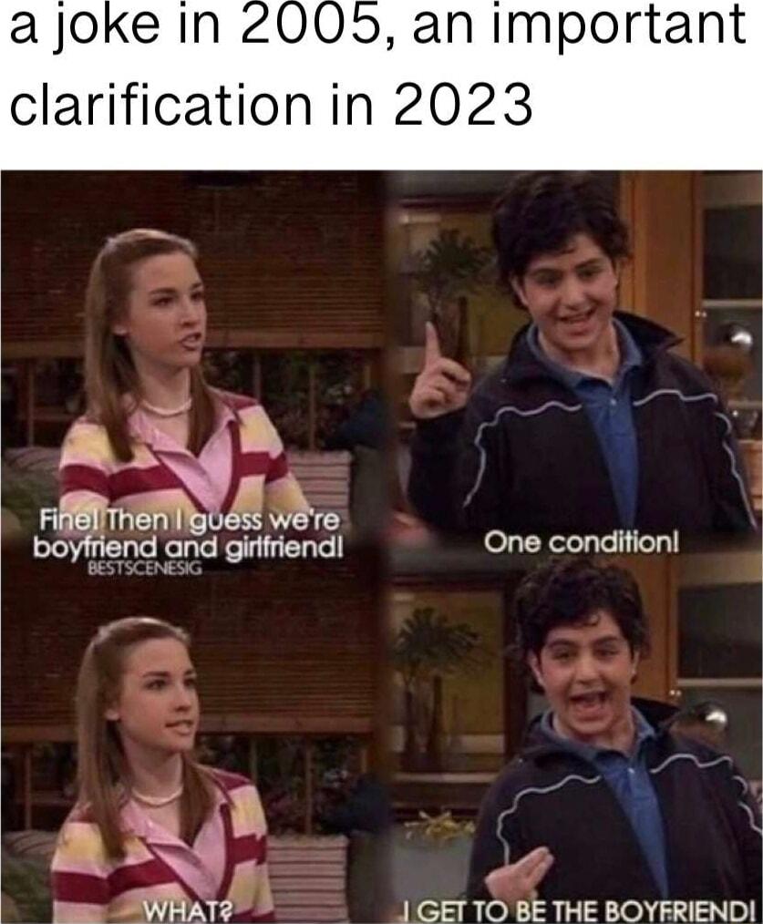 J F ra boyfriend and girfriend One condition ARP o GET TO BE THE BOYFRIENDI