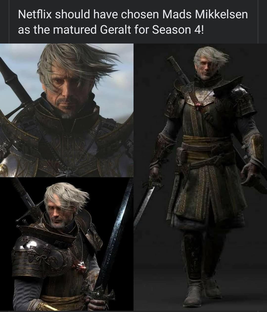 Netflix should have chosen Mads Mikkelsen as the matured Geralt for Season 4