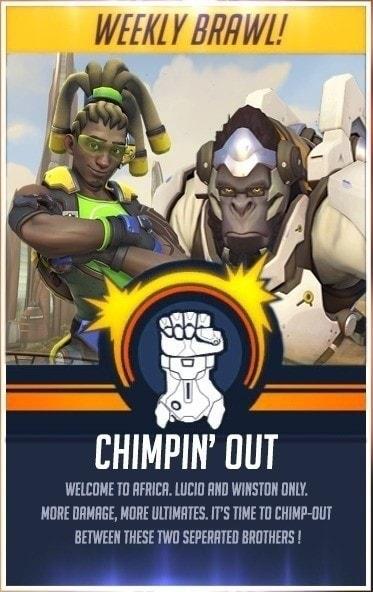 CHIMPIN OUT WELCOME TO RFRICA LUCIO AND WINSTON ONLY MORE DRMAGE MORE ULTIMATES ITS TIME T0 CHIMP OUT BETWEEN THESE TWO SEPERATED BROTHERS