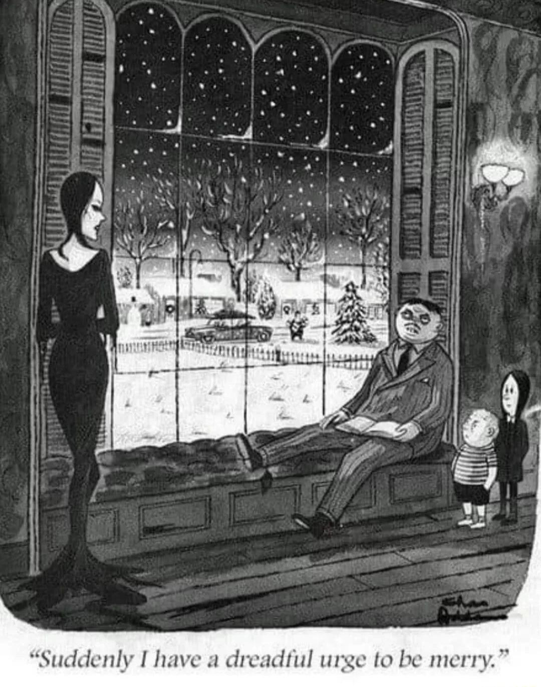 Suddenly I have a dreadful urge to be merry