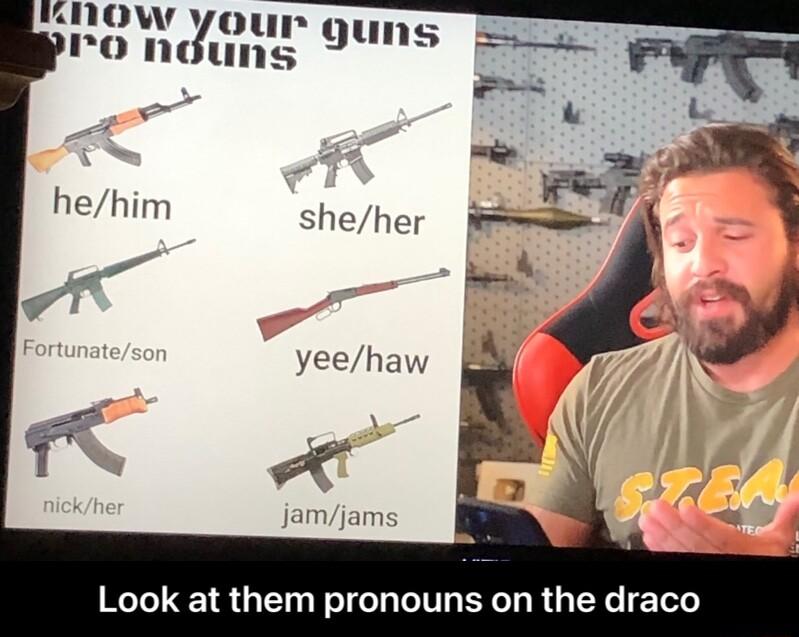 HNOwW yo 0 ndy sheher e yeehaw Look at them pronouns on the draco