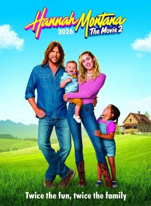 Hannah Montana 2026 The Movie 2. Twice the fun, twice the family.