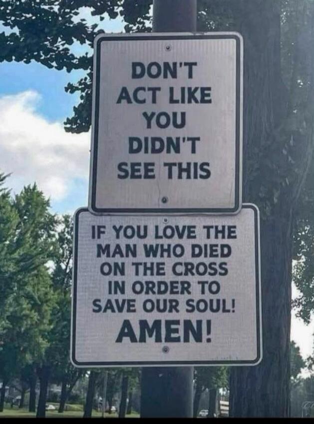 DON'T ACT LIKE YOU DIDN'T SEE THIS IF YOU LOVE THE MAN WHO DIED ON THE CROSS IN ORDER TO SAVE OUR SOUL! AMEN!