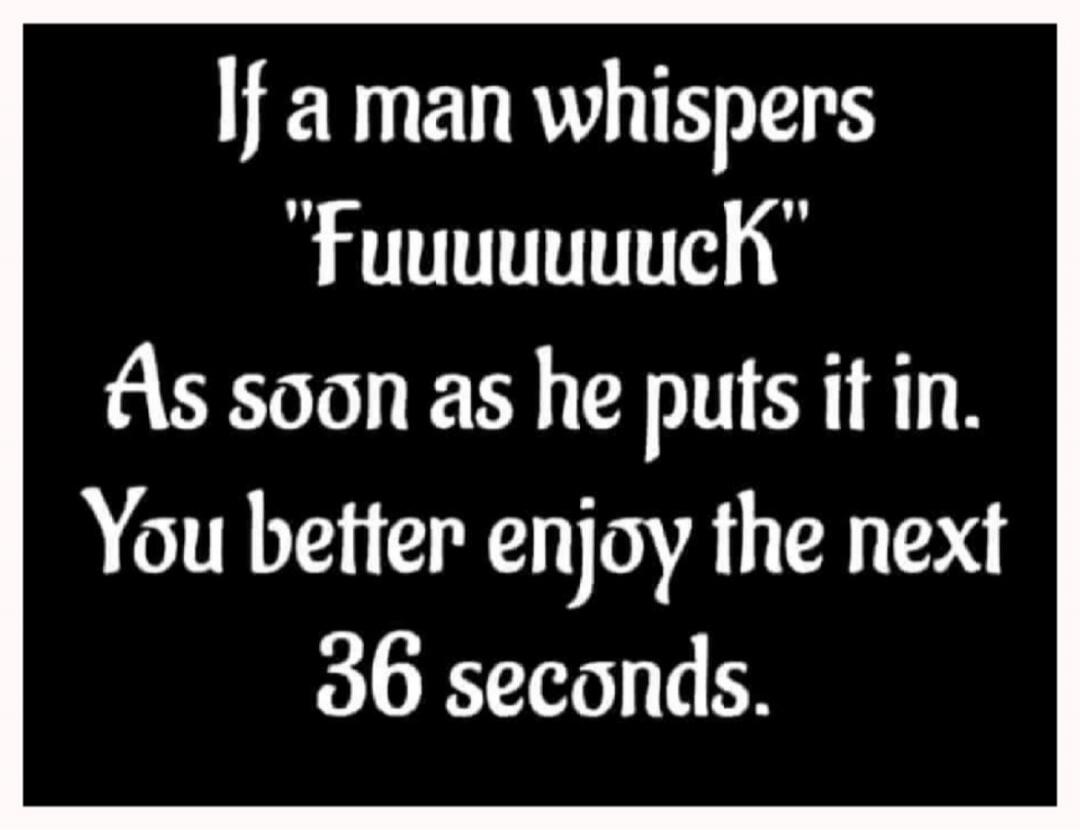 If a man whispers 