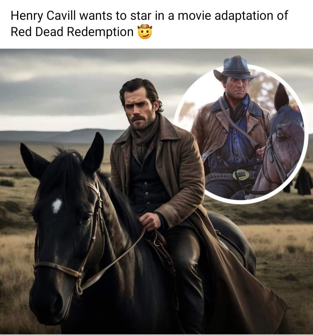 Henry Cavill wants to star in a movie adaptation of Red Dead Redemption