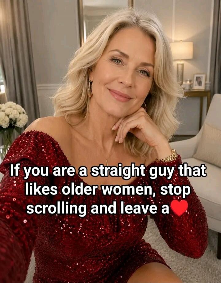 If you are a straight guy that likes older women, stop scrolling and leave a ❤️