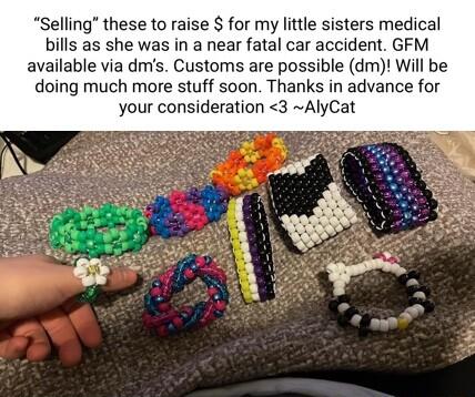 Selling these to raise for my little sisters medical bills as she was in a near fatal car accident GFM available via dms Customs are possible dm Will be doing much more stuff soon Thanks in advance for your consideration 3 AlyCat