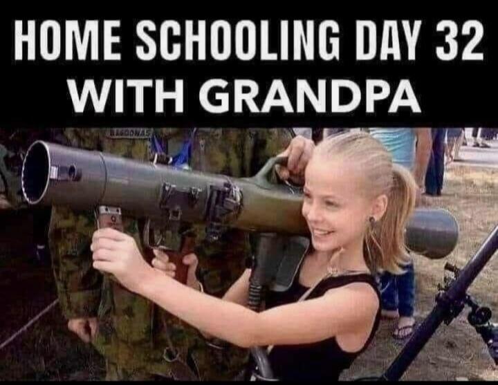 HOME SCHOOLING DAY 32 WITH GRANDPA