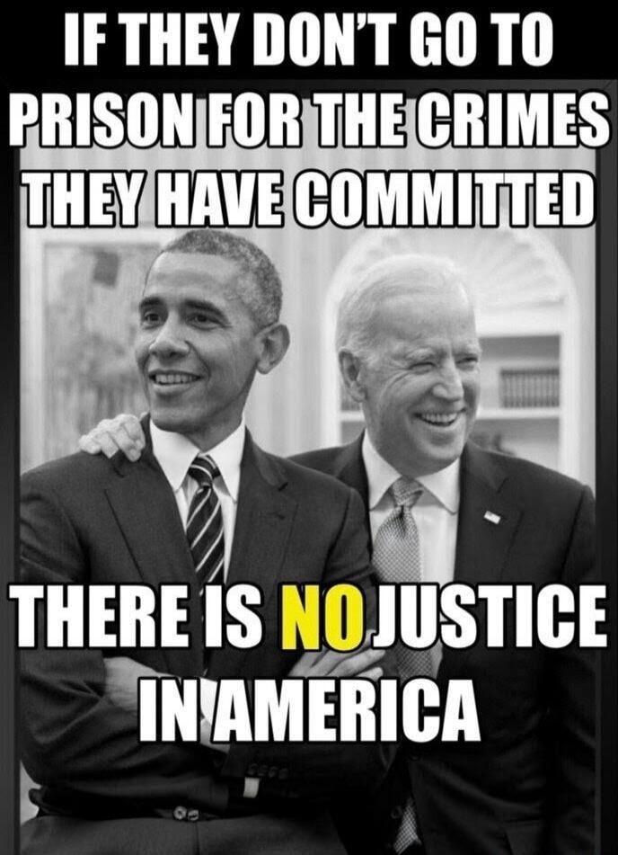 IF THEY DON'T GO TO PRISON FOR THE CRIMES THEY HAVE COMMITTED THERE IS NO JUSTICE IN AMERICA