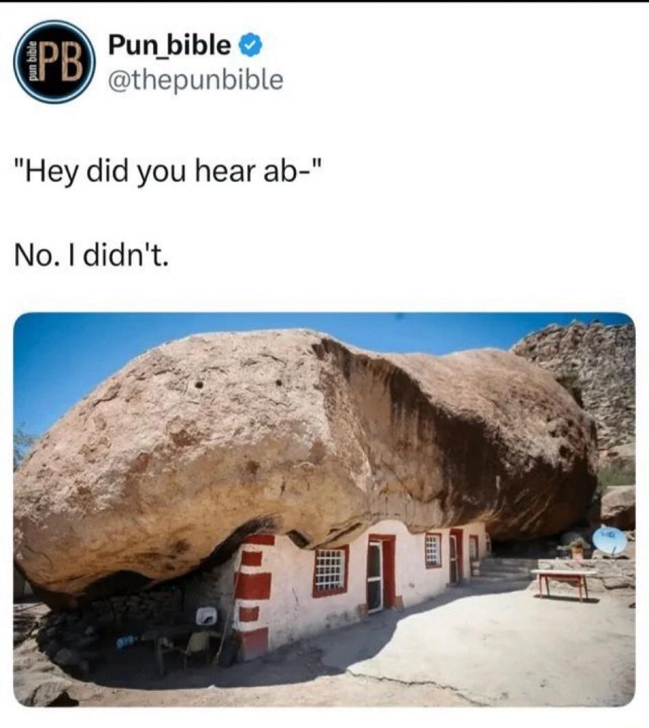 Hey did you hear ab- No. I didn't.