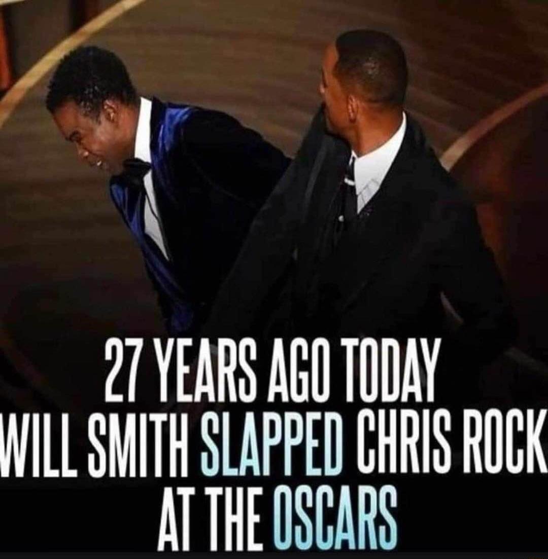 21 YEARS AG TODAY JILL SMITH SLAPPED CHRIS ROCK AT THE OSCARS