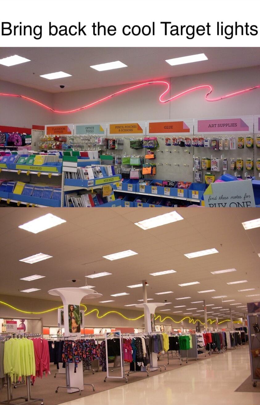 Bring back the cool Target lights