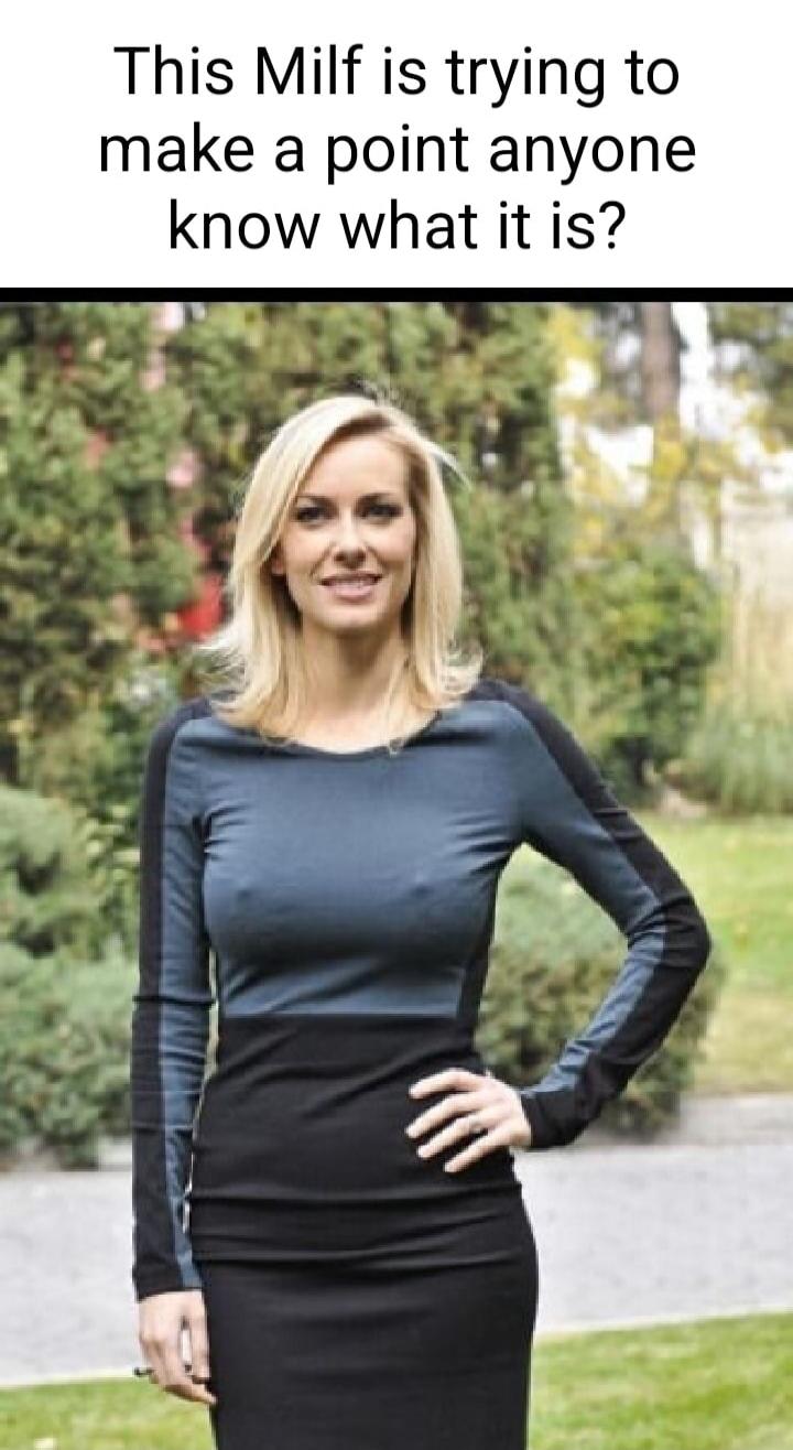 This Milf is trying to make a point anyone know what it is?