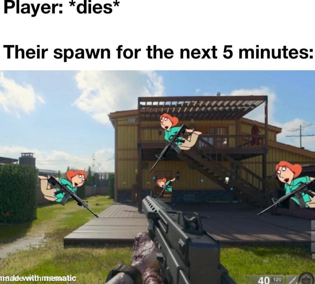 Player Their spawn for the next 5 minutes