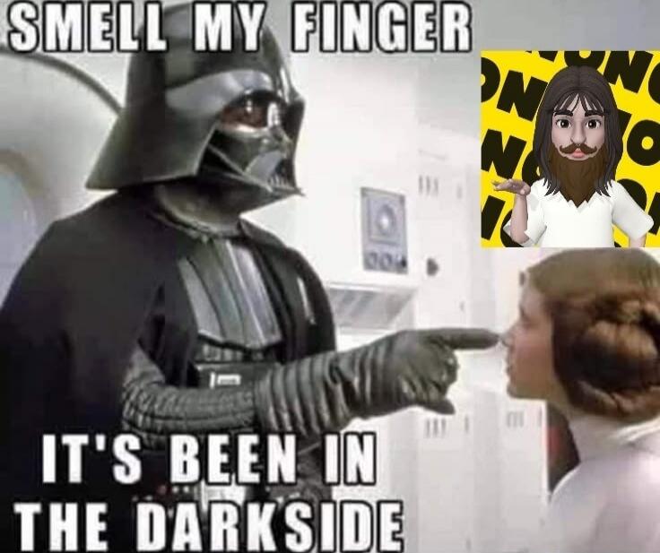 SMELL MY FINGER
IT'S BEEN IN THE DARKSIDE