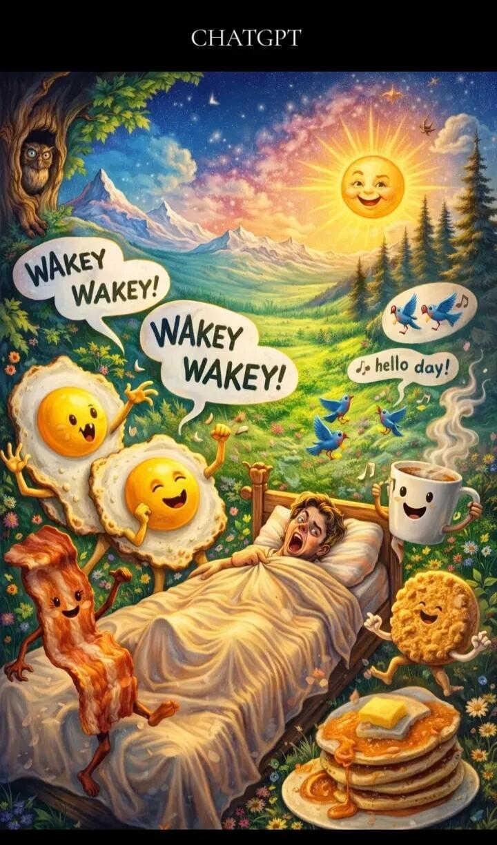 CHATGPT WAKEY WAKEY! hello day!