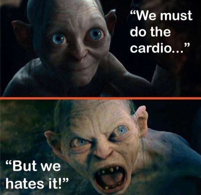 We must do the cardio