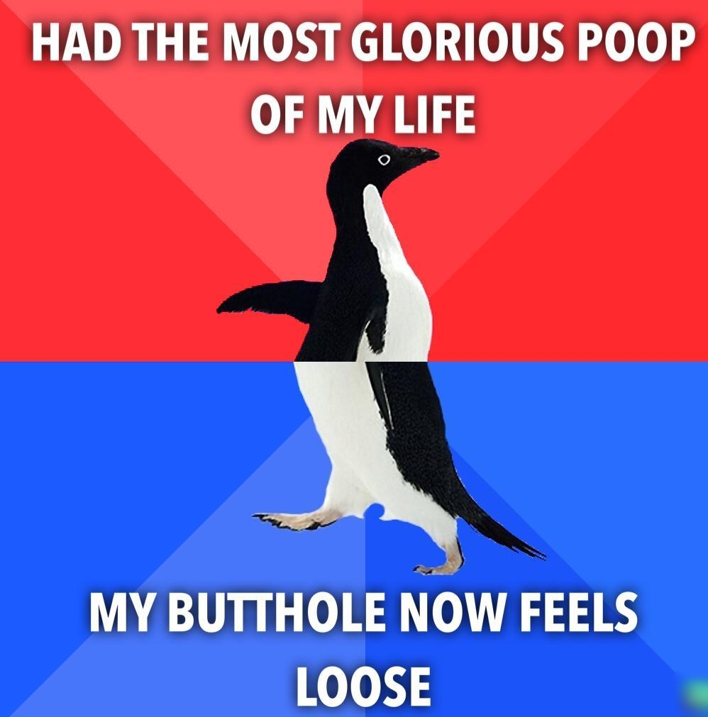 HAD THE MOST GLORIOUS POOP o 3 41133 MY BUTTHOLE NOW FEELS LOOSE