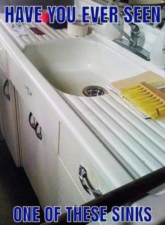 HAVE YOU EVER SEEN\nONE OF THESE SINKS