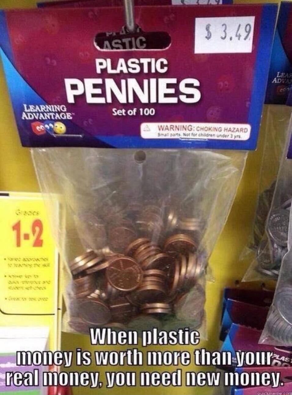 PLASTIC PENNIES mxm 2 i RS A2 N J B Whenplastgt 40 IIIDIIBI ISIWOrth morejthan Ullll real IlllIlBU A E Illl