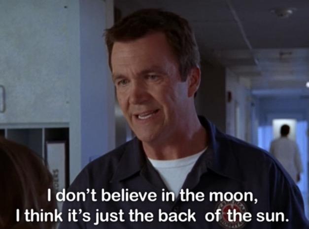 Idont belieeixe moon think its just the back of the sun