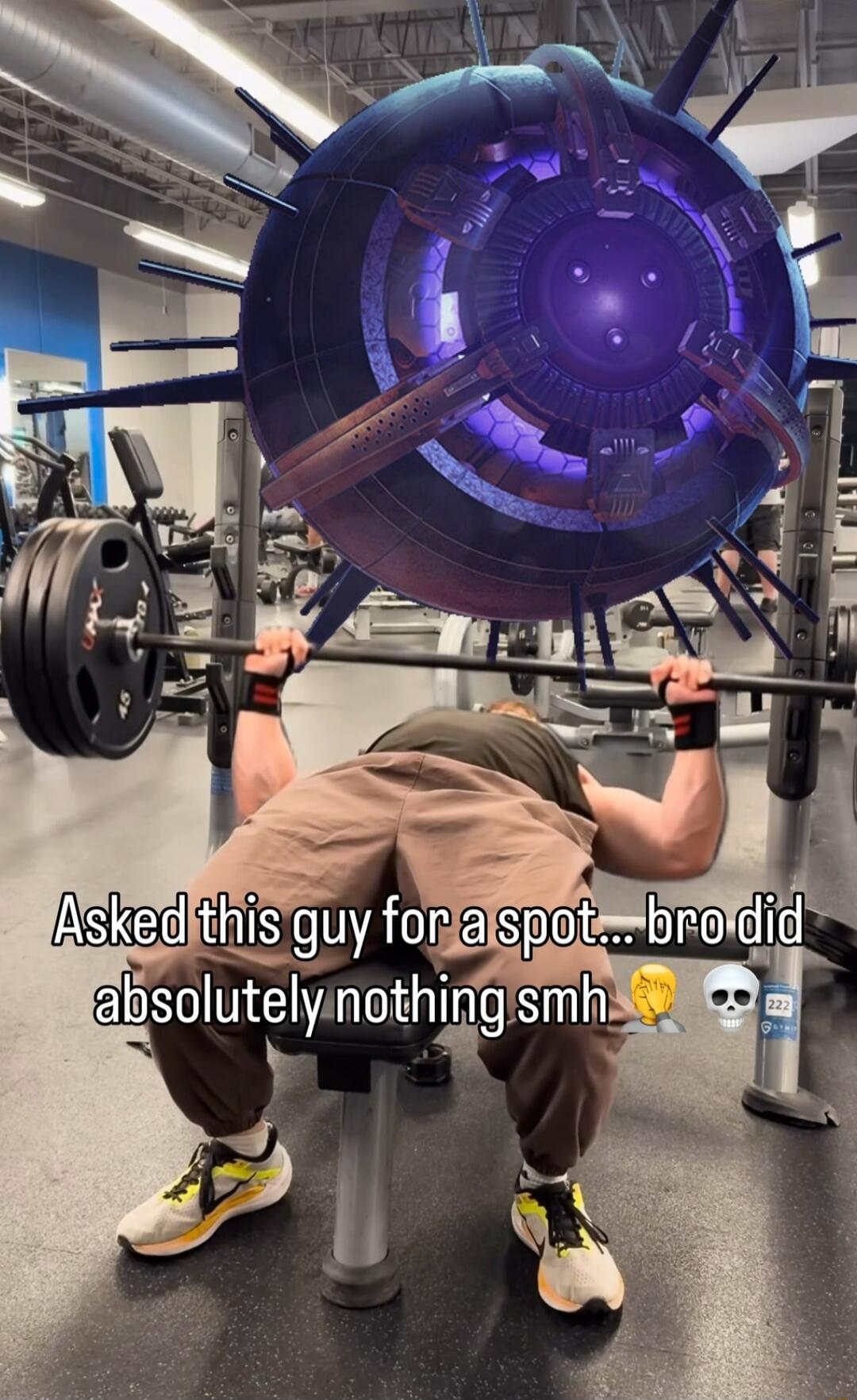 Asked this guy for a spot... bro did absolutely nothing smh
