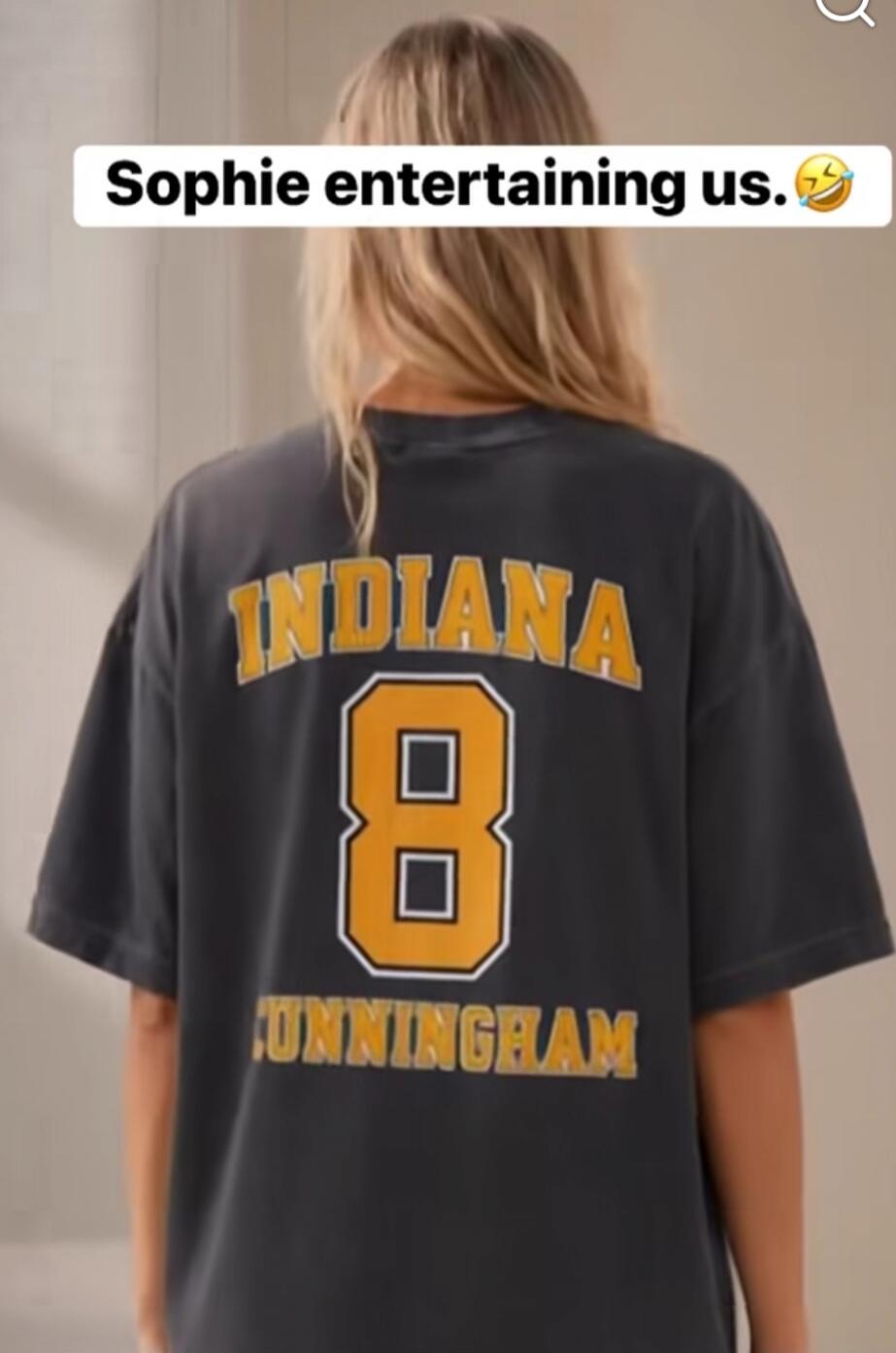 Sophie entertaining us. 😂 INDIANA 8 CUNNINGHAM