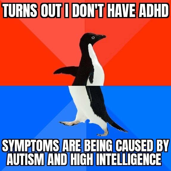 SYMPTOMSIRARE BEIii GAUSED BY AUTISMANDHIGHINTELLIGENCE