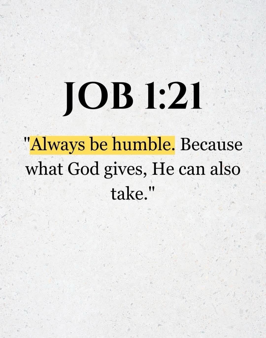JOB 1:21 