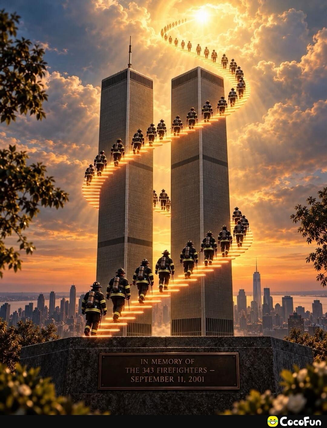 IN MEMORY OF THE 343 FIREFIGHTERS - SEPTEMBER 11, 2001
