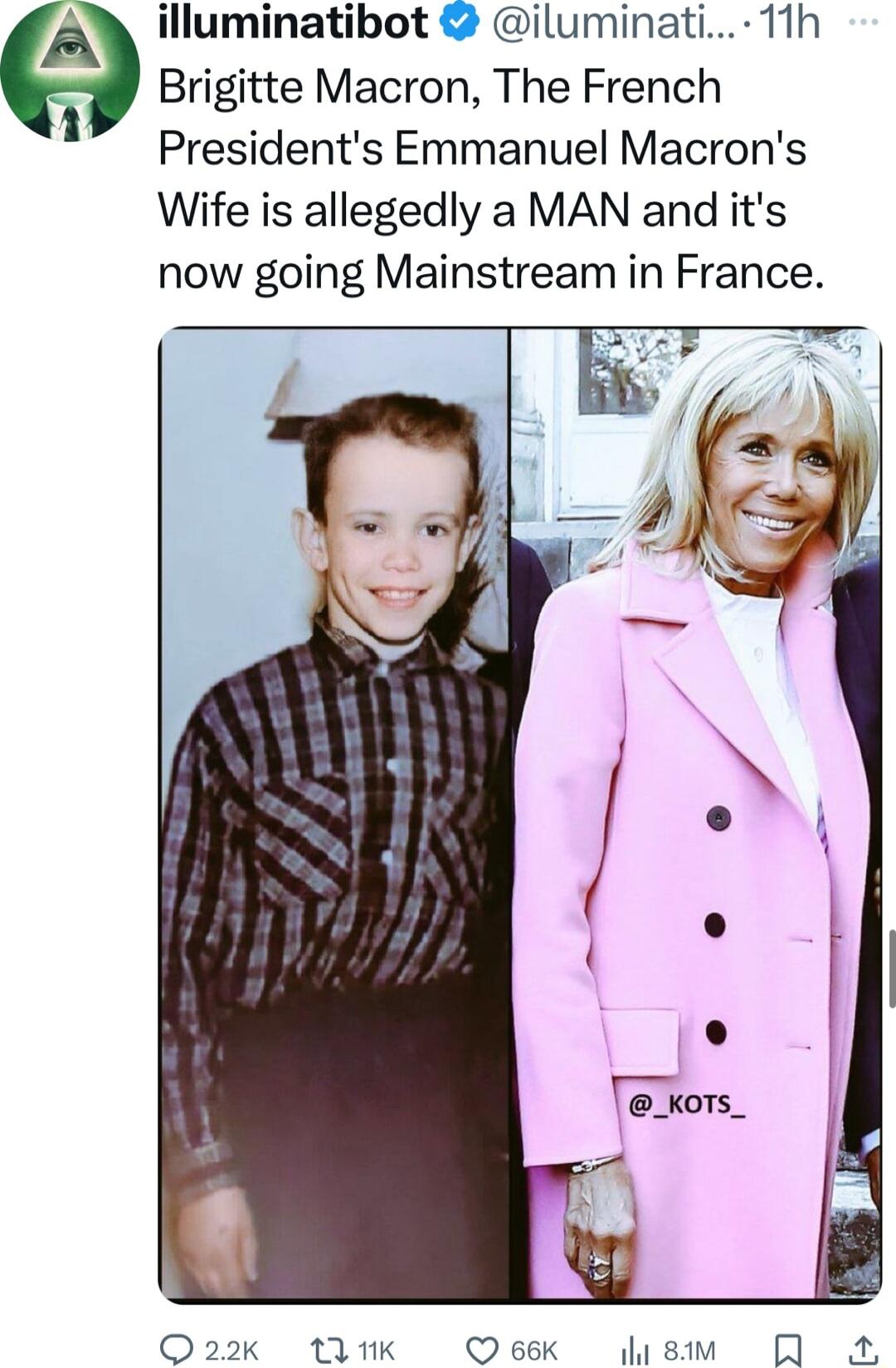 minatibot iluminati 11h Brigitte Macron The French Presidents Emmanuel Macrons Wife is allegedly a MAN and its now going Mainstream in France Q22k tIMK Oe66k asm