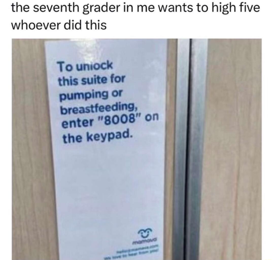 the seventh grader in me wants to high five whoever did this