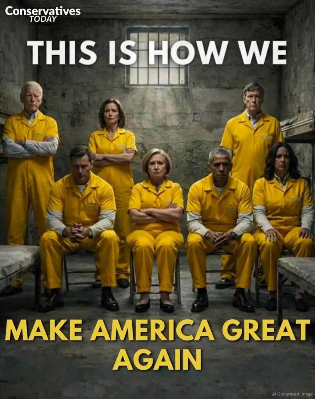 Conservatives TODAY THIS IS HOW WE MAKE AMERICA GREAT AGAIN AI Generated Image