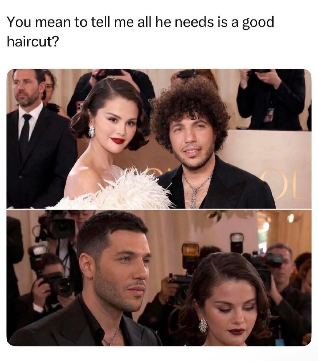 You mean to tell me all he needs is a good haircut?
