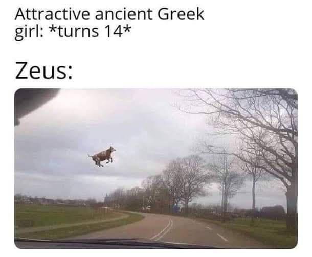 Attractive ancient Greek girl turns 14 Zeus