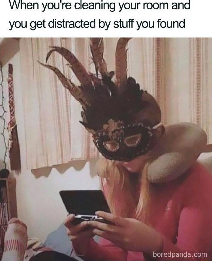 When youre cleaning your room and you get distracted by stuff you found NKf boredpandacom