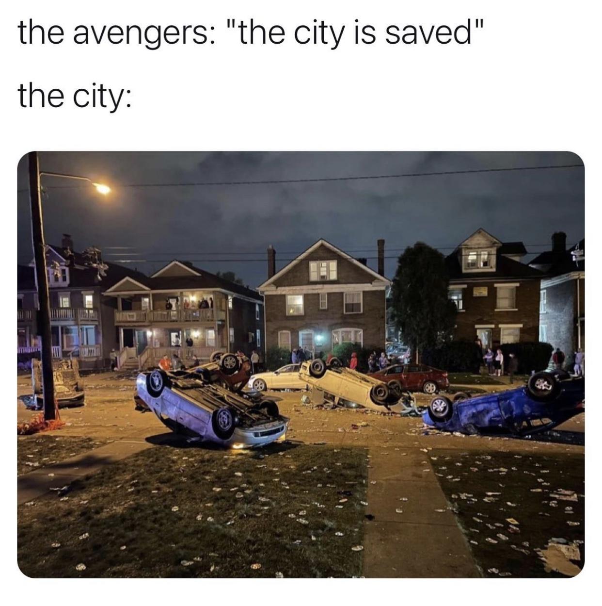 the avengers the city is saved the city