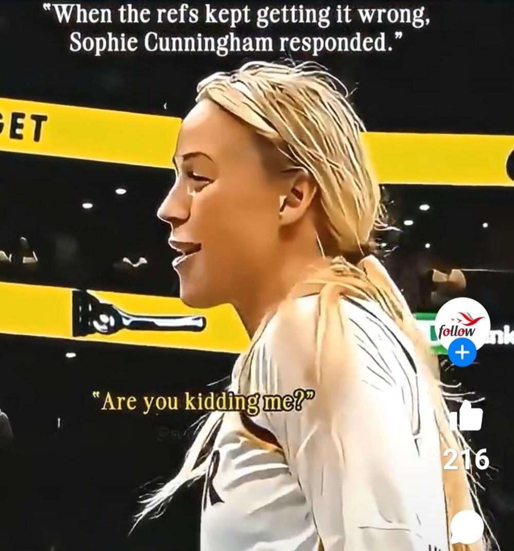 When the refs kept getting it wrong, Sophie Cunningham responded. Are you kidding me?