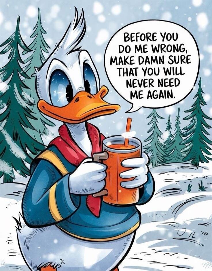 BEFORE YOU DO ME WRONG, MAKE DAMN SURE THAT YOU WILL NEVER NEED ME AGAIN.