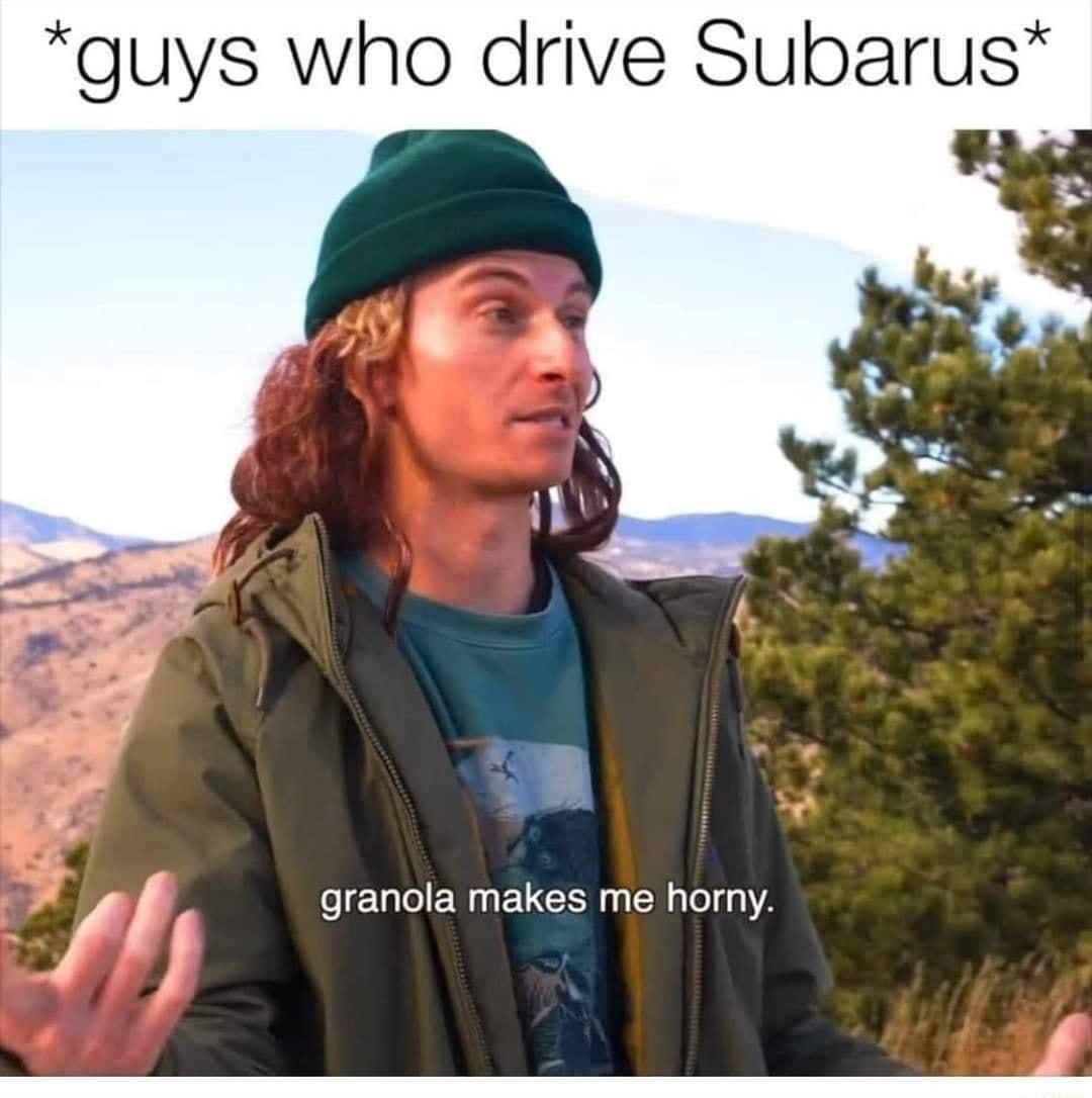 guys who drive Subarus