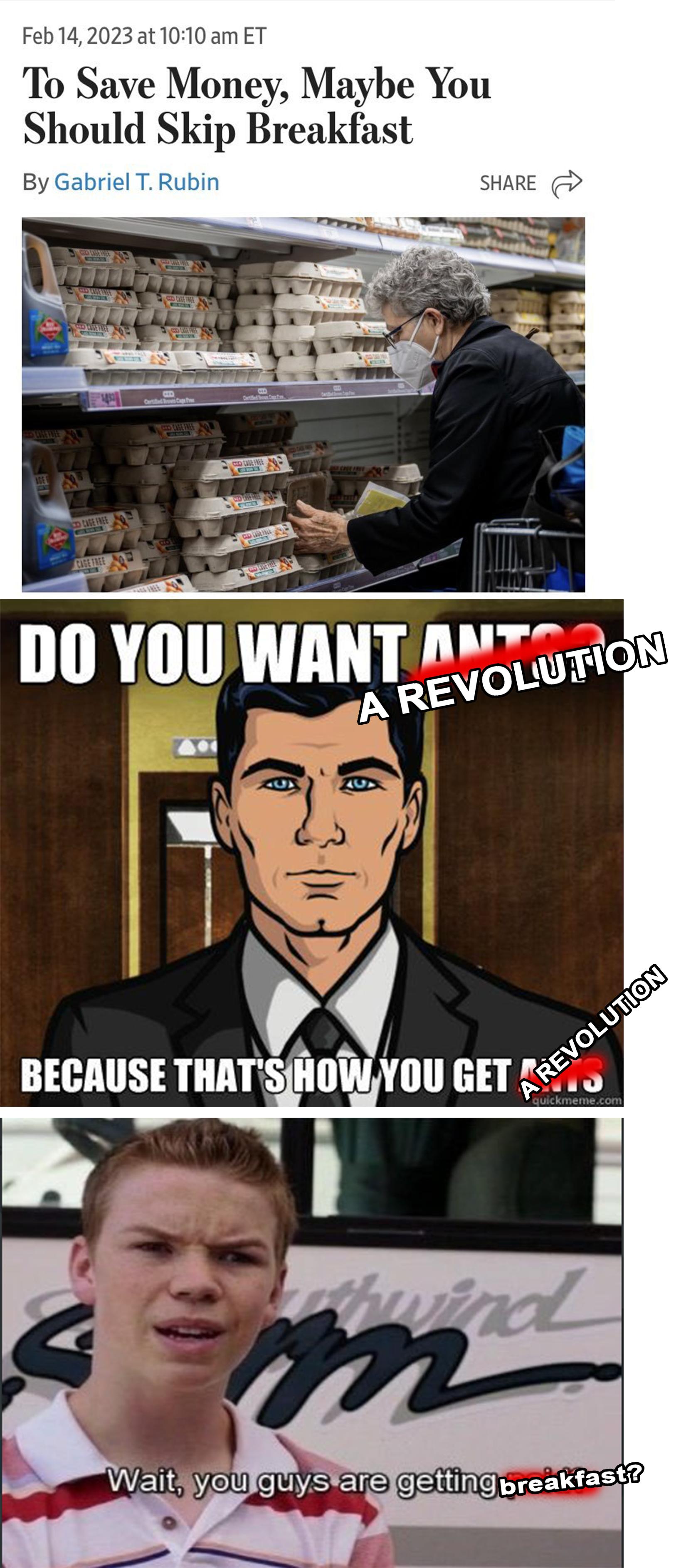 0am ET o Save Money Should Skip Breakfast By s DO YOU WANT A55rcg X L