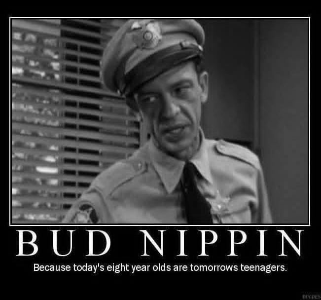BUD NIPPIN
Because today's eight year olds are tomorrows teenagers.