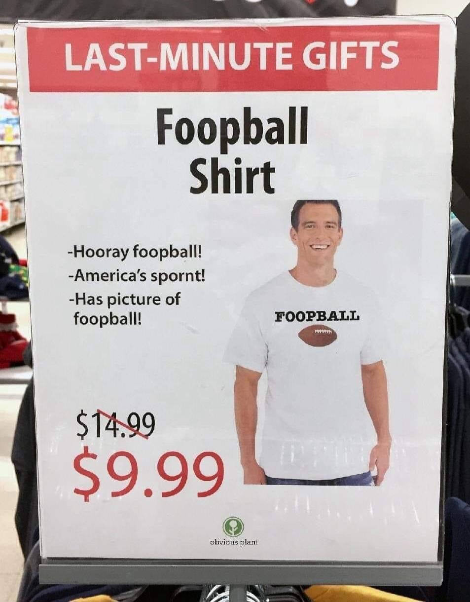 k Foopball Shirt Hooray foopball Americas spornt Has picture of foopball FOOPBALL T499