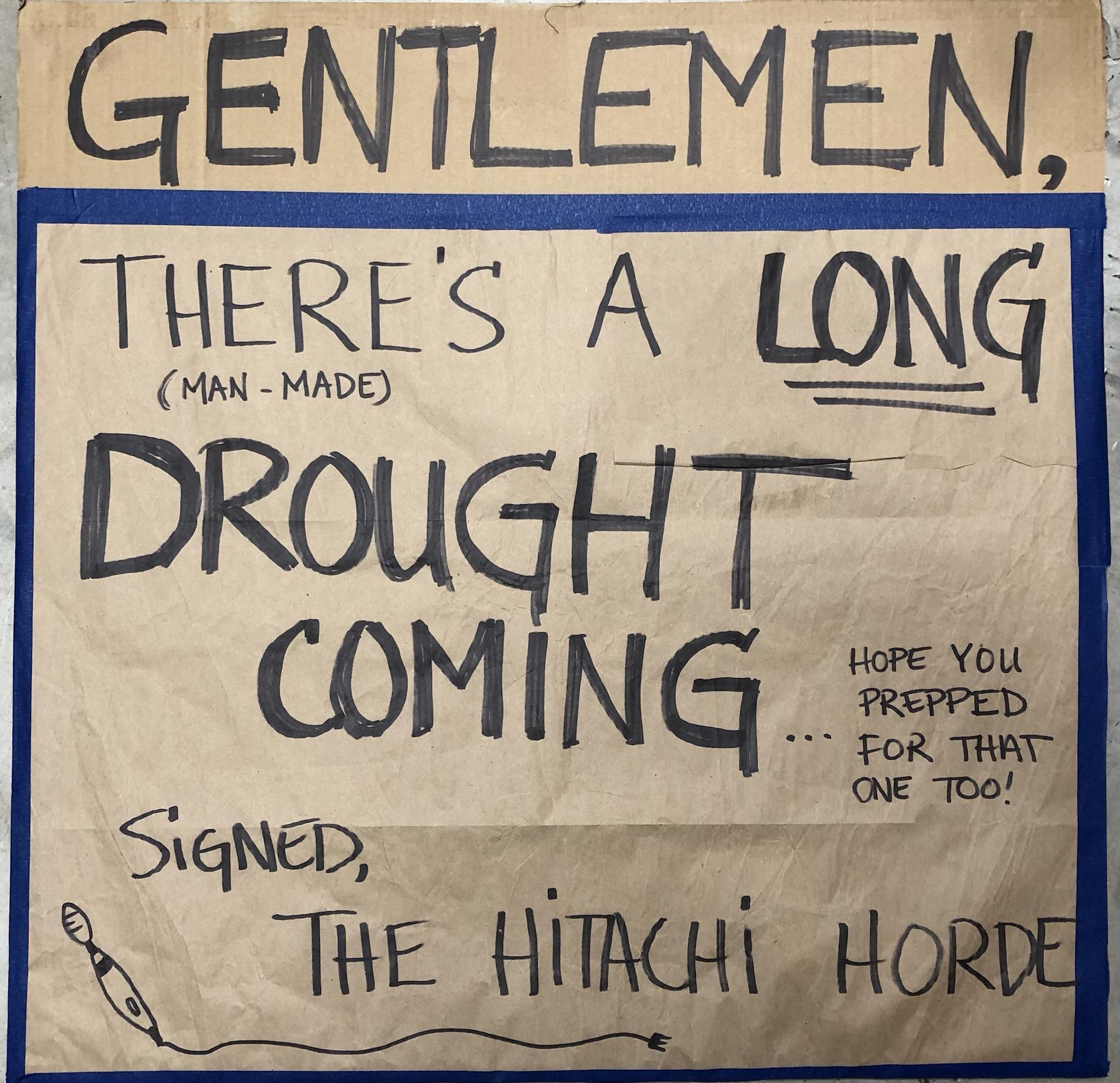 THERES A LONG DROUGHT COMING SiGNeED