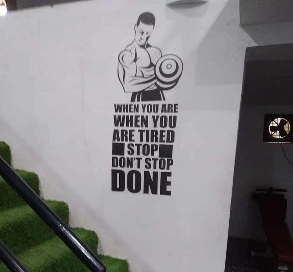 W il 20 WHEN YOU ARE WHEN YOU ARE TIRED M STOP DONT ST