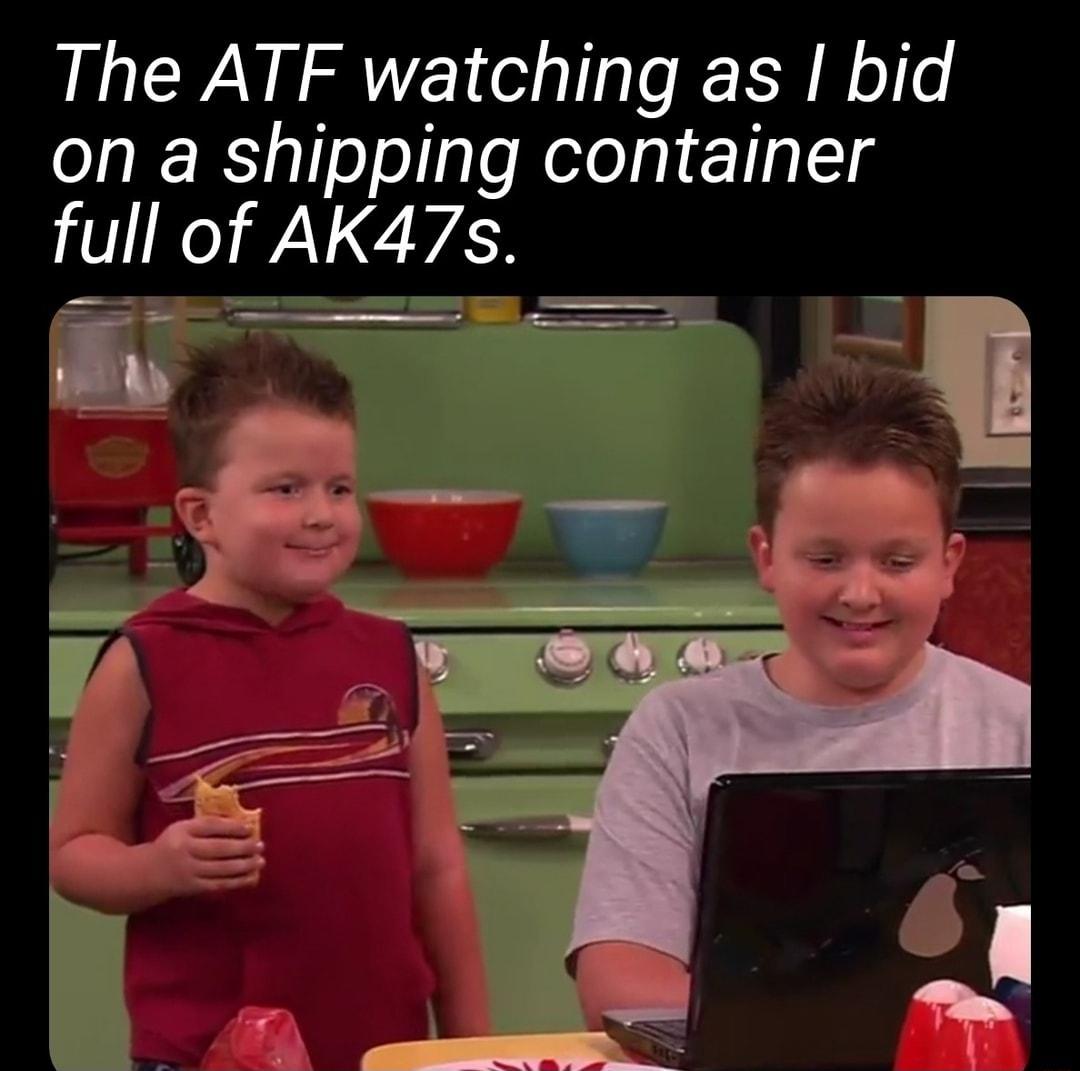 The ATF watching as bid on a shipping container full of AK47s i