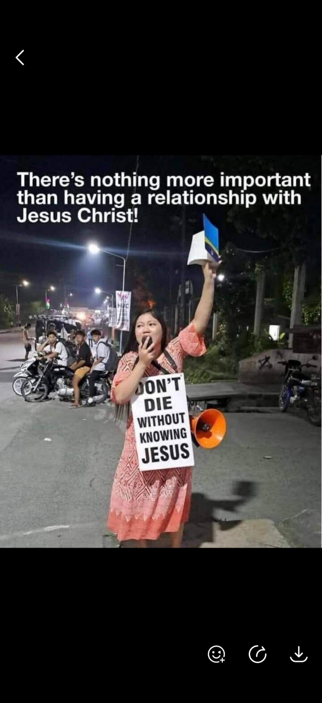There's nothing more important than having a relationship with Jesus Christ! DON'T DIE WITHOUT KNOWING JESUS