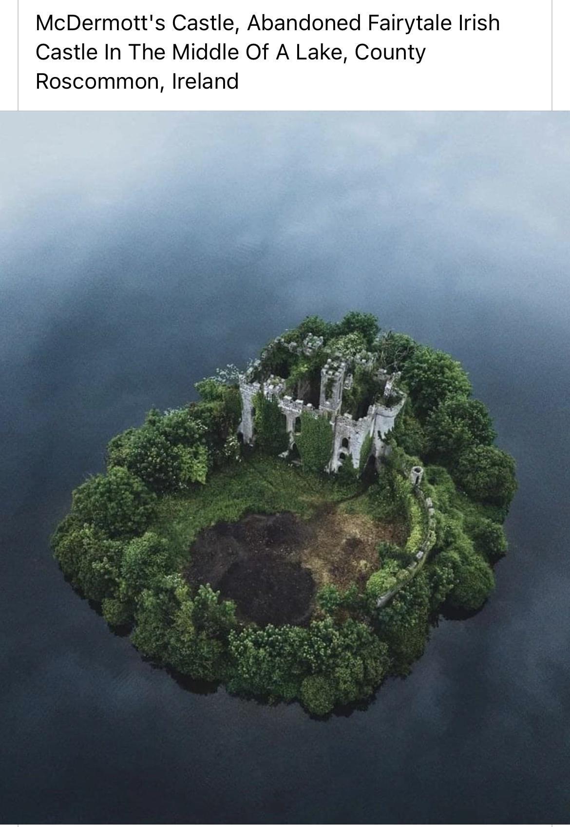 McDermotts Castle Abandoned Fairytale Irish Castle In The Middle Of A Lake County Roscommon Ireland